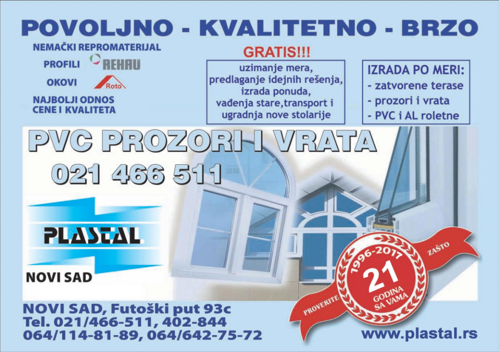 PVC i ALU stolarija Novi Sad, PVC i ALU stolarija Beograd